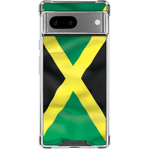 Jamaica Flag Google Pixel 8a Clear Case